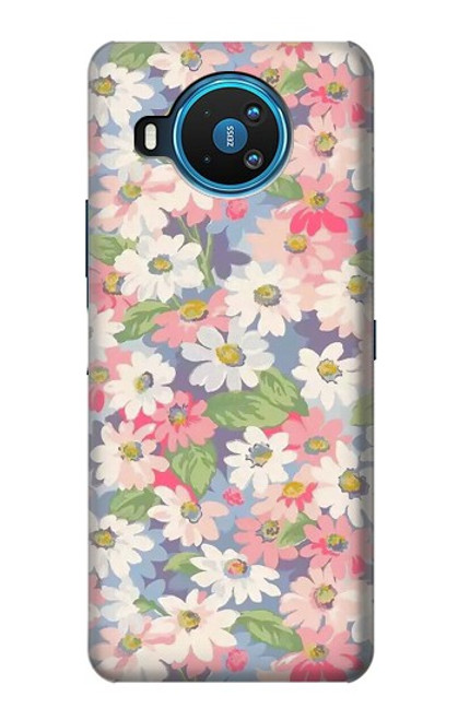 S3688 花の花のアートパターン Floral Flower Art Pattern Nokia 8.3 5G バックケース、フリップケース・カバー