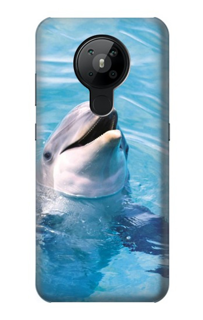S1291 イルカ Dolphin Nokia 5.3 バックケース、フリップケース・カバー
