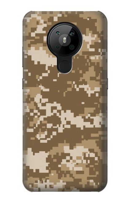 S3294 陸軍砂漠タンコヨーテカモ迷彩 Army Desert Tan Coyote Camo Camouflage Nokia 5.3 バックケース、フリップケース・カバー