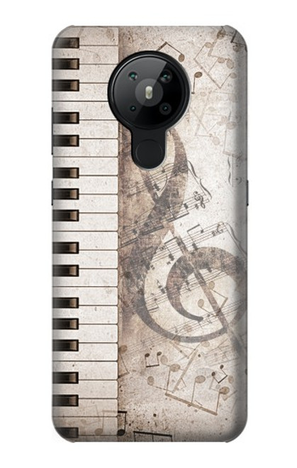 S3390 音符 Music Note Nokia 5.3 バックケース、フリップケース・カバー