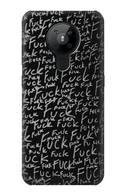 S3478 面白い言葉黒板 Funny Words Blackboard Nokia 5.3 バックケース、フリップケース・カバー