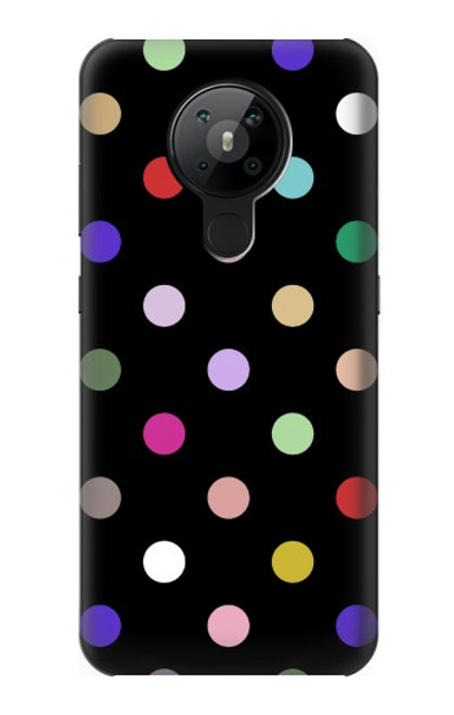 S3532 カラフルな水玉 Colorful Polka Dot Nokia 5.3 バックケース、フリップケース・カバー