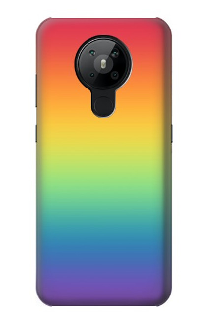 S3698 LGBTグラデーションプライドフラグ LGBT Gradient Pride Flag Nokia 5.3 バックケース、フリップケース・カバー