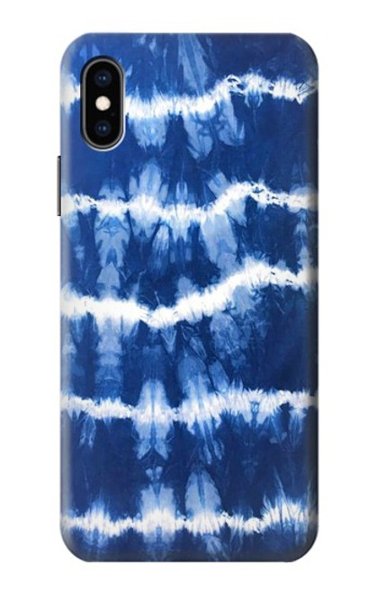 S3671 ブルータイダイ Blue Tie Dye iPhone X, iPhone XS バックケース、フリップケース・カバー