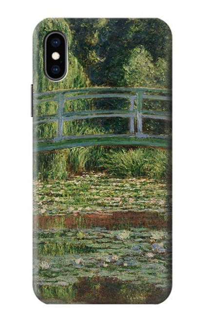 S3674 クロードモネ歩道橋とスイレンプール Claude Monet Footbridge and Water Lily Pool iPhone X, iPhone XS バックケース、フリップケース・カバー