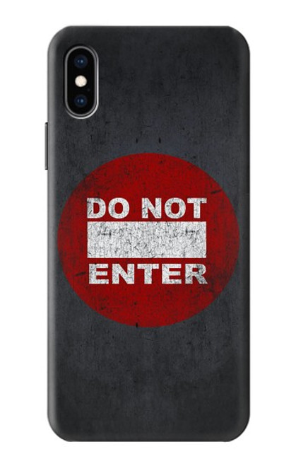 S3683 立入禁止 Do Not Enter iPhone X, iPhone XS バックケース、フリップケース・カバー