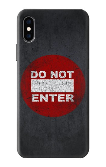 S3683 立入禁止 Do Not Enter iPhone X, iPhone XS バックケース、フリップケース・カバー