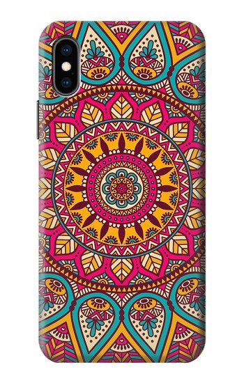 S3694 ヒッピーアートパターン Hippie Art Pattern iPhone X, iPhone XS バックケース、フリップケース・カバー