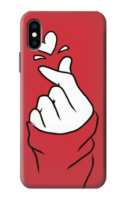 S3701 ミニハートラブサイン Mini Heart Love Sign iPhone X, iPhone XS バックケース、フリップケース・カバー