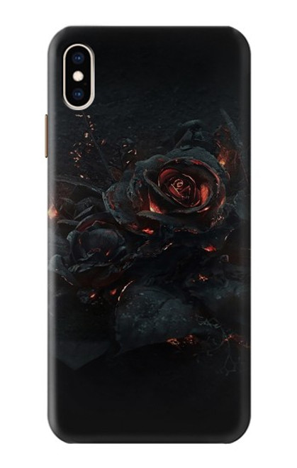 S3672 バーンドローズ Burned Rose iPhone XS Max バックケース、フリップケース・カバー