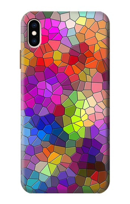 S3677 カラフルなレンガのモザイク Colorful Brick Mosaics iPhone XS Max バックケース、フリップケース・カバー