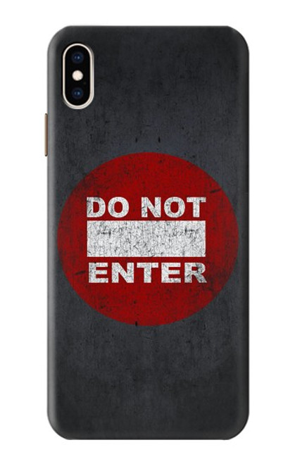 S3683 立入禁止 Do Not Enter iPhone XS Max バックケース、フリップケース・カバー
