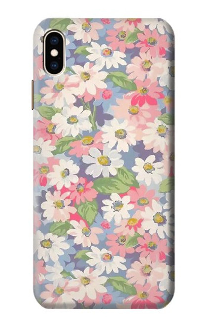 S3688 花の花のアートパターン Floral Flower Art Pattern iPhone XS Max バックケース、フリップケース・カバー