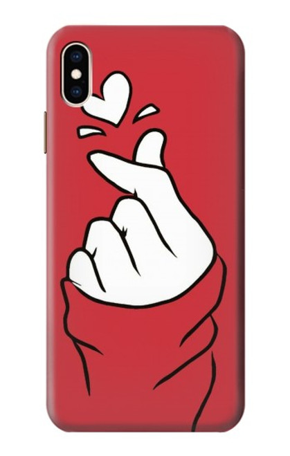 S3701 ミニハートラブサイン Mini Heart Love Sign iPhone XS Max バックケース、フリップケース・カバー