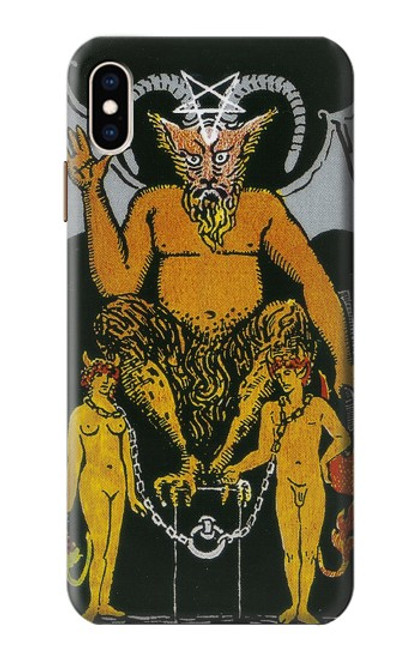 S3740 タロットカード悪魔 Tarot Card The Devil iPhone XS Max バックケース、フリップケース・カバー