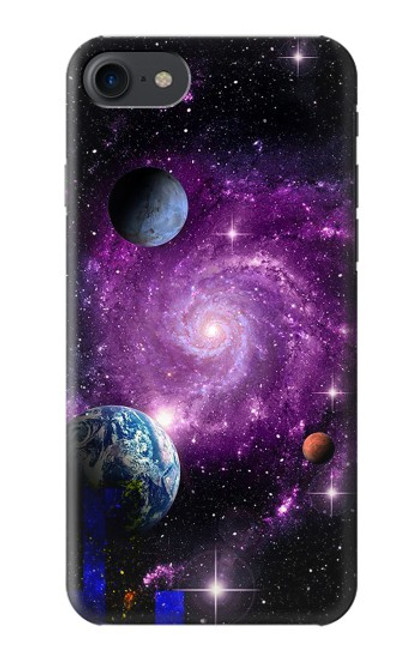 S3689 銀河宇宙惑星 Galaxy Outer Space Planet iPhone 7, iPhone 8, iPhone SE (2020) (2022) バックケース、フリップケース・カバー