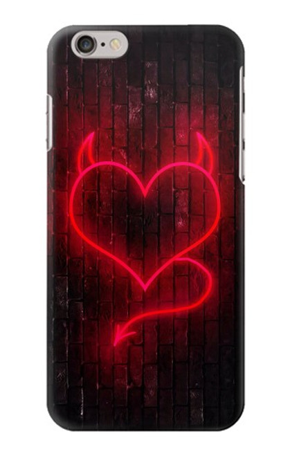 S3682 デビルハート Devil Heart iPhone 6 6S バックケース、フリップケース・カバー