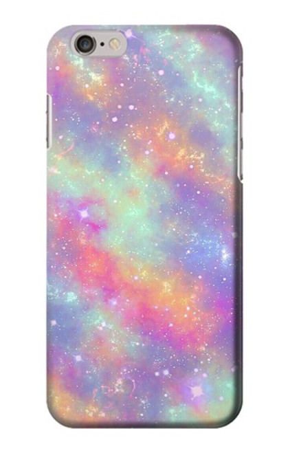 S3706 パステルレインボーギャラクシーピンクスカイ Pastel Rainbow Galaxy Pink Sky iPhone 6 6S バックケース、フリップケース・カバー