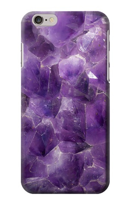 S3713 パープルクォーツアメジストグラフィックプリント Purple Quartz Amethyst Graphic Printed iPhone 6 6S バックケース、フリップケース・カバー
