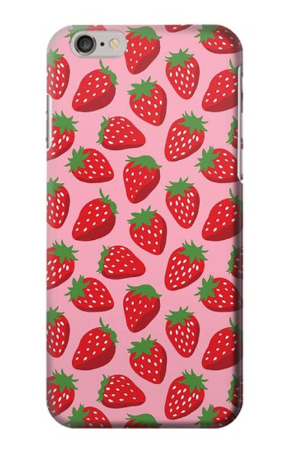 S3719 いちご柄 Strawberry Pattern iPhone 6 6S バックケース、フリップケース・カバー