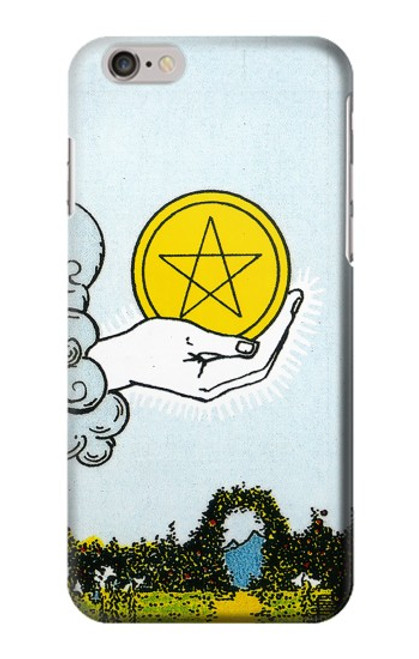 S3722 タロットカードペンタクルコインのエース Tarot Card Ace of Pentacles Coins iPhone 6 6S バックケース、フリップケース・カバー