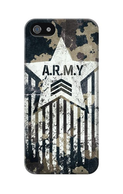 S3666 陸軍迷彩迷彩 Army Camo Camouflage iPhone 5 5S SE バックケース、フリップケース・カバー