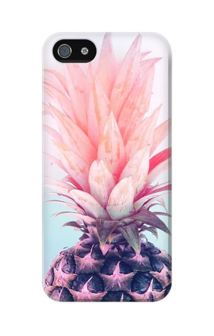 S3711 ピンクパイナップル Pink Pineapple iPhone 5 5S SE バックケース、フリップケース・カバー