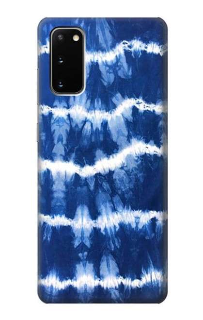 S3671 ブルータイダイ Blue Tie Dye Samsung Galaxy S20 バックケース、フリップケース・カバー