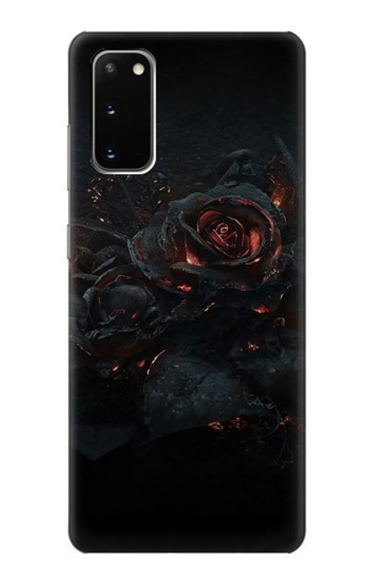 S3672 バーンドローズ Burned Rose Samsung Galaxy S20 バックケース、フリップケース・カバー