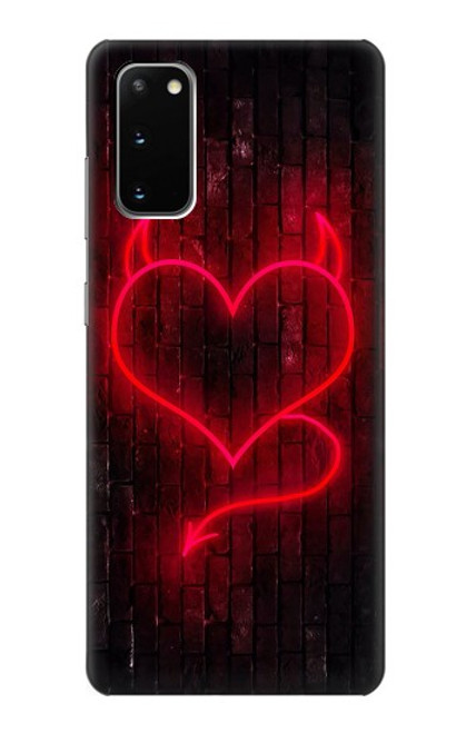 S3682 デビルハート Devil Heart Samsung Galaxy S20 バックケース、フリップケース・カバー