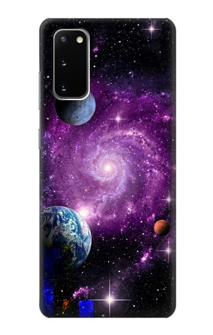 S3689 銀河宇宙惑星 Galaxy Outer Space Planet Samsung Galaxy S20 バックケース、フリップケース・カバー