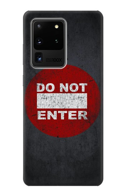 S3683 立入禁止 Do Not Enter Samsung Galaxy S20 Ultra バックケース、フリップケース・カバー