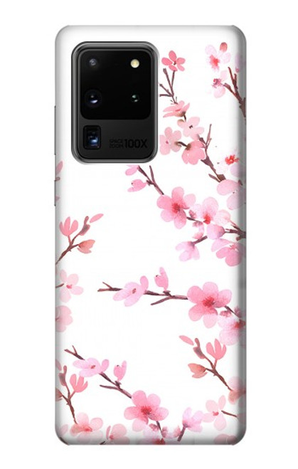 S3707 ピンクの桜の春の花 Pink Cherry Blossom Spring Flower Samsung Galaxy S20 Ultra バックケース、フリップケース・カバー