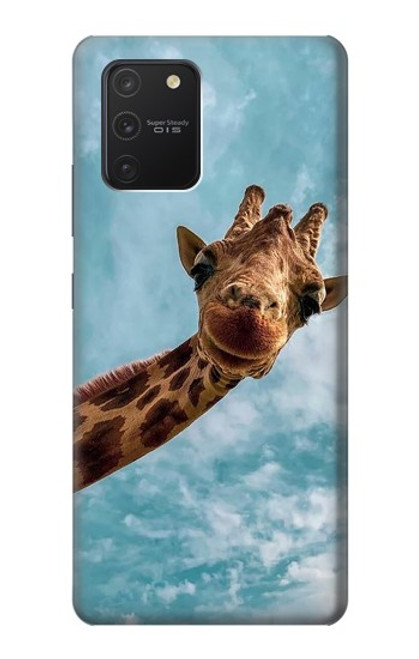 S3680 かわいいスマイルキリン Cute Smile Giraffe Samsung Galaxy S10 Lite バックケース、フリップケース・カバー