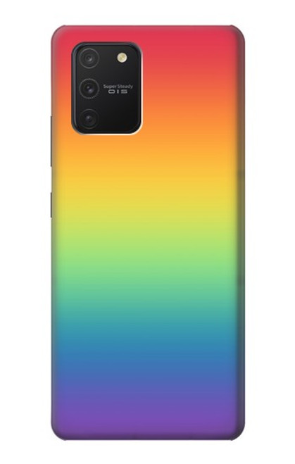 S3698 LGBTグラデーションプライドフラグ LGBT Gradient Pride Flag Samsung Galaxy S10 Lite バックケース、フリップケース・カバー