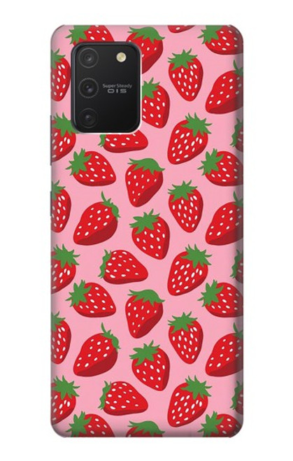 S3719 いちご柄 Strawberry Pattern Samsung Galaxy S10 Lite バックケース、フリップケース・カバー