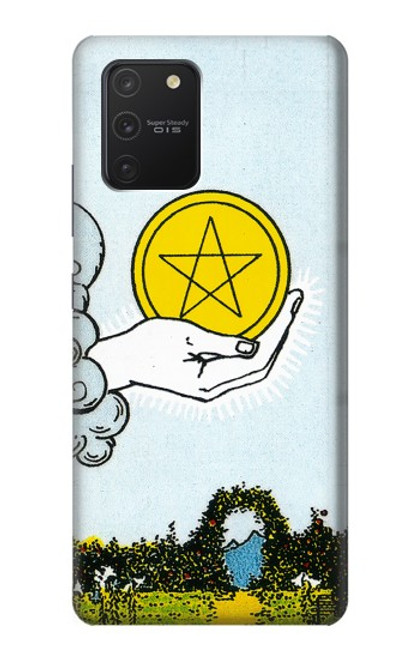 S3722 タロットカードペンタクルコインのエース Tarot Card Ace of Pentacles Coins Samsung Galaxy S10 Lite バックケース、フリップケース・カバー