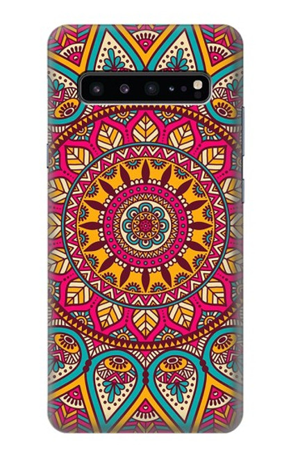 S3694 ヒッピーアートパターン Hippie Art Pattern Samsung Galaxy S10 5G バックケース、フリップケース・カバー