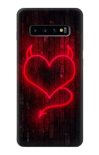 S3682 デビルハート Devil Heart Samsung Galaxy S10 Plus バックケース、フリップケース・カバー