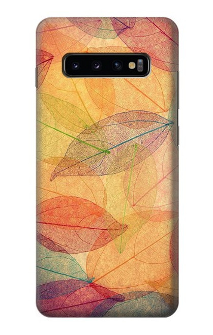 S3686 秋シーズン葉秋 Fall Season Leaf Autumn Samsung Galaxy S10 Plus バックケース、フリップケース・カバー