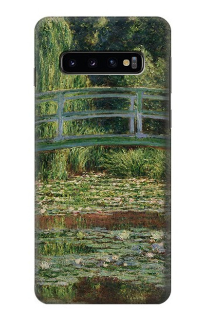 S3674 クロードモネ歩道橋とスイレンプール Claude Monet Footbridge and Water Lily Pool Samsung Galaxy S10 バックケース、フリップケース・カバー