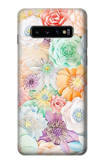 S3705 パステルフローラルフラワー Pastel Floral Flower Samsung Galaxy S10 バックケース、フリップケース・カバー