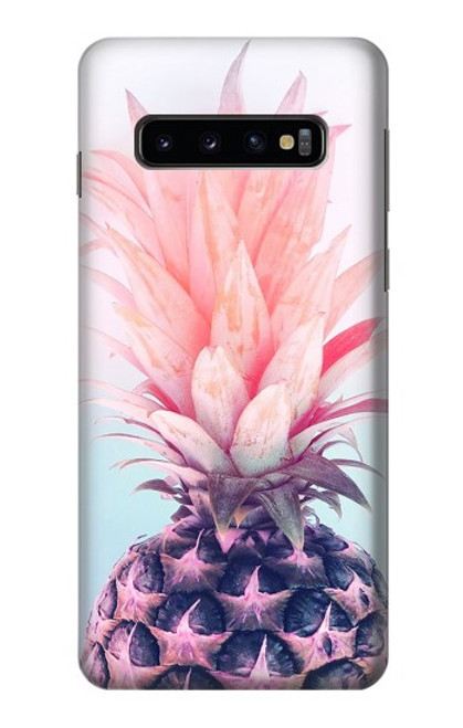 S3711 ピンクパイナップル Pink Pineapple Samsung Galaxy S10 バックケース、フリップケース・カバー