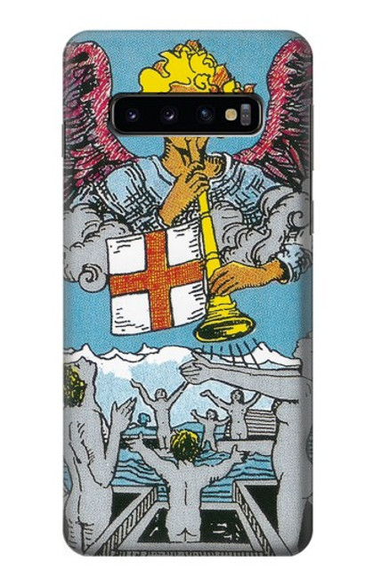 S3743 タロットカード審判 Tarot Card The Judgement Samsung Galaxy S10 バックケース、フリップケース・カバー