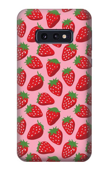 S3719 いちご柄 Strawberry Pattern Samsung Galaxy S10e バックケース、フリップケース・カバー