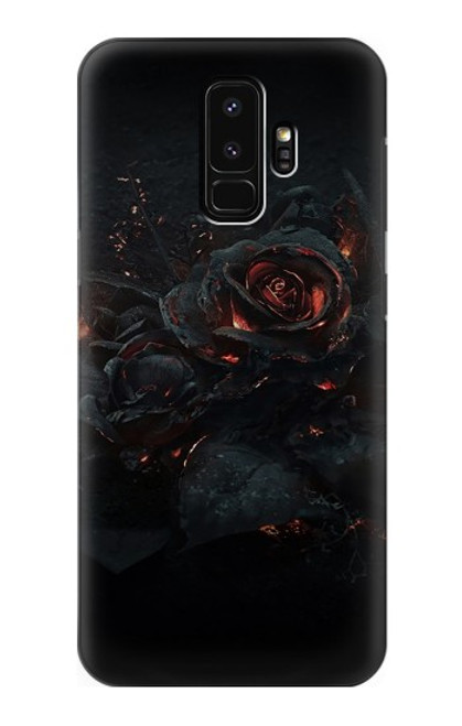 S3672 バーンドローズ Burned Rose Samsung Galaxy S9 Plus バックケース、フリップケース・カバー