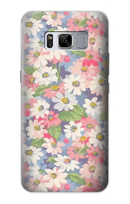 S3688 花の花のアートパターン Floral Flower Art Pattern Samsung Galaxy S8 バックケース、フリップケース・カバー