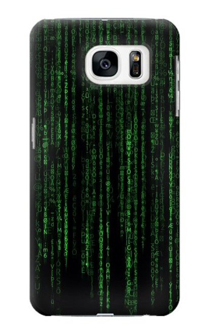 S3668 バイナリコード Binary Code Samsung Galaxy S7 バックケース、フリップケース・カバー