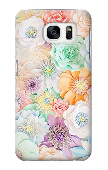 S3705 パステルフローラルフラワー Pastel Floral Flower Samsung Galaxy S7 バックケース、フリップケース・カバー