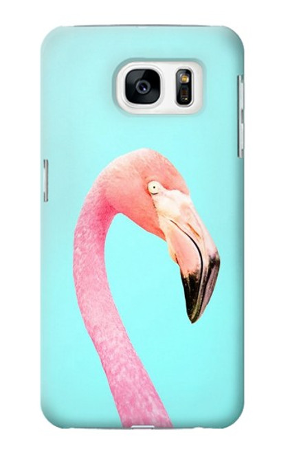 S3708 ピンクのフラミンゴ Pink Flamingo Samsung Galaxy S7 バックケース、フリップケース・カバー